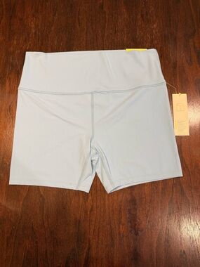 all in motion Light Blue High-Rise Bike Shorts